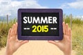 Blackboard with summer 2015