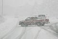 Blocking Traffic in Winter Storm