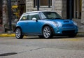 Blue Mini Cooper