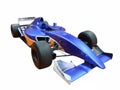 Blue Racing Car