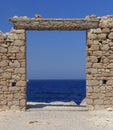 Blue Sea And Ruins
