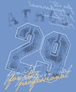 Blue Sports Poster