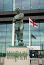 Bobby Moore statue Wembley stadium, London, UK, FA Cup Final May-17-08 Portsmouth Cardiff football
