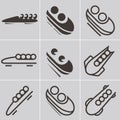 Bobsled icons