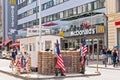 Border cross checkpoint Charlie in Berlin