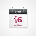 Boss day calendar  background