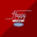 Boss day vintage background
