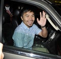 Boxer Manny Pacquiao is seen at LAX .