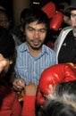 Boxer Manny Pacquiao is seen at LAX .