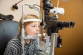 Boy Undergoing Eye Examination...