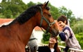 Boy, Woman And Horse
