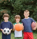 Boys With Sports Balls