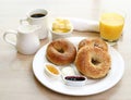Breakfast Series - Bagels, coffee and juice