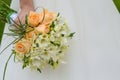 Bride And Flowers