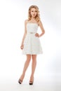 Bride In White Couture Wedding...