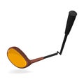 Broken golf club d render illustration isolated on white Royalty Free Stock Photo