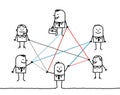 Business People Connected By C...