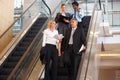 Business People On Escalator, ...