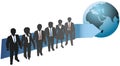 Business People Work For Globa...