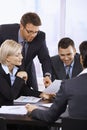 Business People Working In Off...