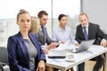 Businesswoman In Office With T...