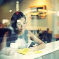 Cafe City Lifestyle Woman On P...
