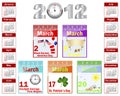 Calendar for 2012.