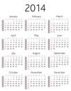 2014 calendar