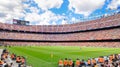 The Camp Nou football stadium, home ground to Barcelona Football Club FC, which is the 3rd largest football stadium