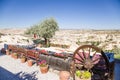 Cappadocia, Turkey. Entourage roadside cafe near Uchisar