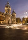 Catedral on plaza de armas mayor lima peru