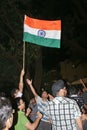 Celebrating India's win in ICC World Cup Finals Stock Photography