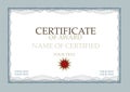 Certificate Of Award Blue