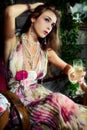 Champagne In Garden