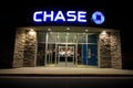 Chase Bank at night