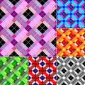 Checkered Abstract Seamless Ba...