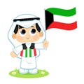 Child Celebrates Kuwait National Day
