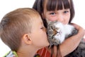 Children And Cat