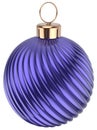 Christmas ball New Years Eve bauble decoration blue purple