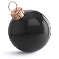 Christmas ball New Years Eve ornament decoration black