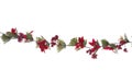 Christmas garland isolated