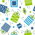 Christmas Gifts Seamless Pattern