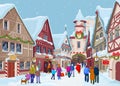 Christmas Shopping Street
