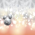 Christmas Tree And Baubles Bac...