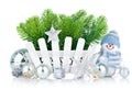 Christmas Tree With Snowman An...