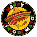 Cinco De Mayo Badge