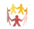 Circle Of Colourful People