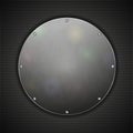Circle Steel Plate On Metal Ba...