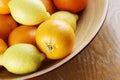 Citrus fruits in a bowl