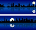City Skyline At Night